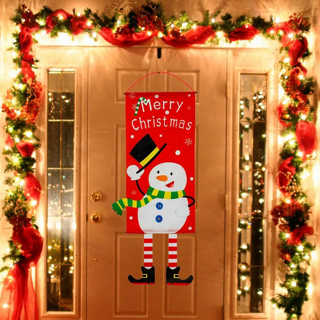 Christmas Themed Front Door Banner Hanging Decor Porch Sign Cloth Ornament Holiday Decoration
Christmas Themed Front Door Banner Hanging Decor Porch Sign Cloth Ornament Holiday Decoration