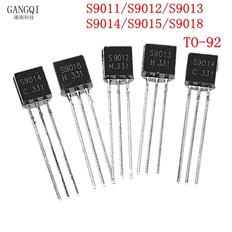 100 шт. S9011 S9012 S9013 S9014 S9015 S9018 TO-92 9011 9012 9013 9014 9015 TO92 новый триодный транзистор IC |