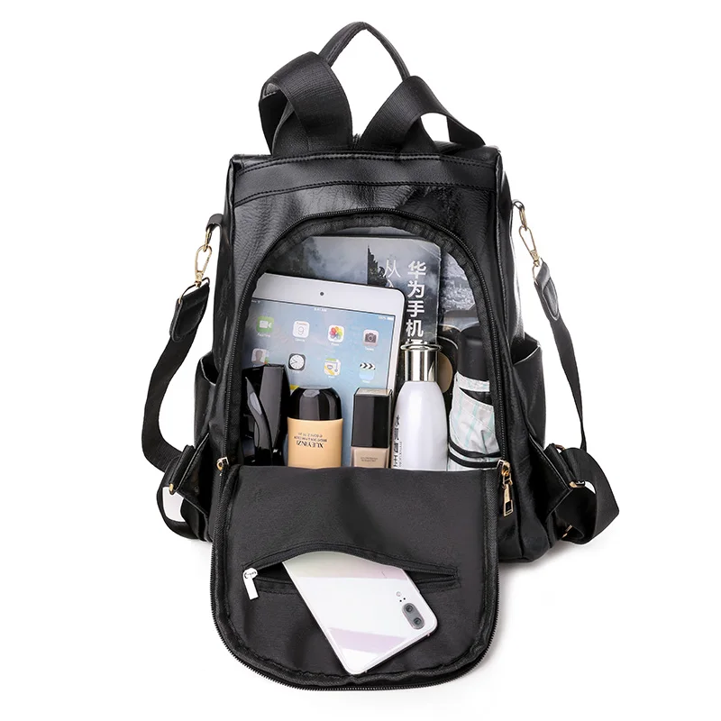 Fashion high quality leather Women Backpack Large Capacity School Bag For Girl Brand Shoulder Bag Retro Lady Bag Travel Backpack
Fashion high quality leather Women Backpack Large Capacity School Bag For Girl Brand Shoulder Bag Retro Lady Bag Travel Backpack