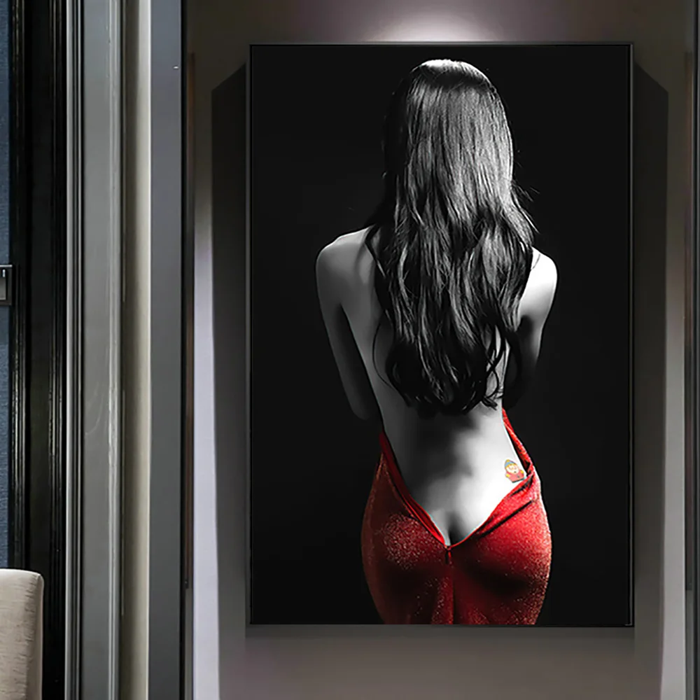 Sexy Nude Women Posters and Prints Modern Wall Art Canvas Painting Red Skirt Woman Picture Cuadros for Living Room Decor 
Sexy Nude Women Posters and Prints Modern Wall Art Canvas Painting Red Skirt Woman Picture Cuadros for Living Room Decor