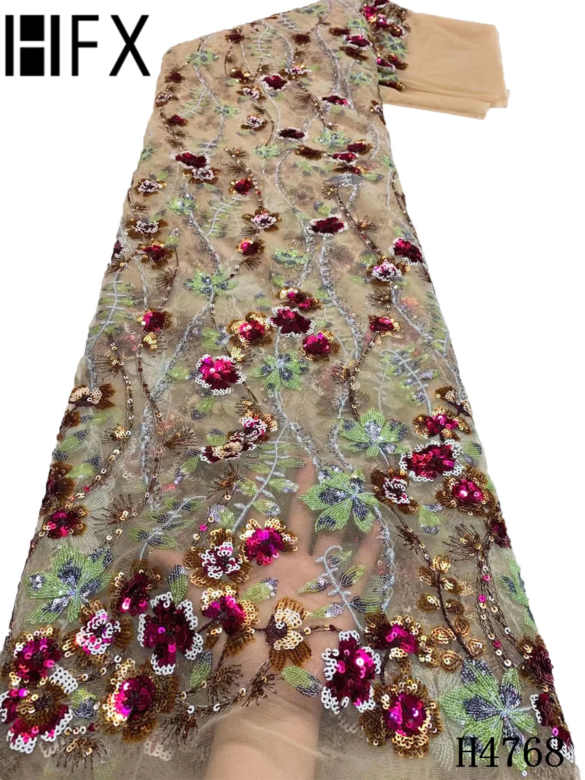 HFX Latest Nigeria Sequin Lace Fabric High Quality African Tulle Lace Fabrics 2021 Embroidery Lace For Party Asoebi Dress F4768
HFX Latest Nigeria Sequin Lace Fabric High Quality African Tulle Lace Fabrics 2021 Embroidery Lace For Party Asoebi Dress F4768