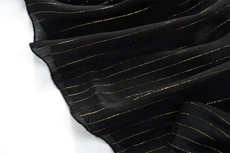Women's 100% Mulberry Silk Black with golden lines Thin Type Top Shirt Blouse Ruffle Neck Long sleeve L XL JN571
Women's 100% Mulberry Silk Black with golden lines Thin Type Top Shirt Blouse Ruffle Neck Long sleeve L XL JN571
