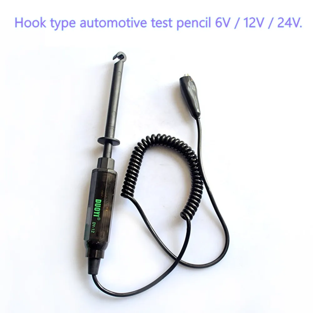 6V / 12V / 24V hook type test pencil Voltage Test Pen Power Probe Pencil Electrical Diagnostic Detector automotive test pencil
6V / 12V / 24V hook type test pencil Voltage Test Pen Power Probe Pencil Electrical Diagnostic Detector automotive test pencil