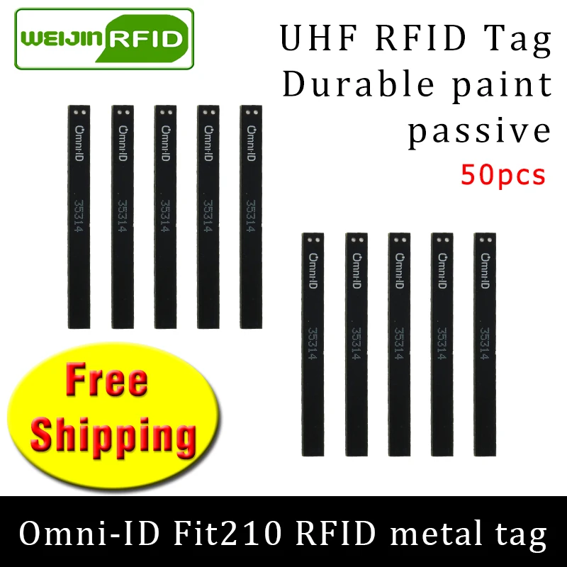 UHF RFID Анти металлическая метка omni ID подходит 210 915 м 868 Alien Higgs3 50 шт. Бесплатная