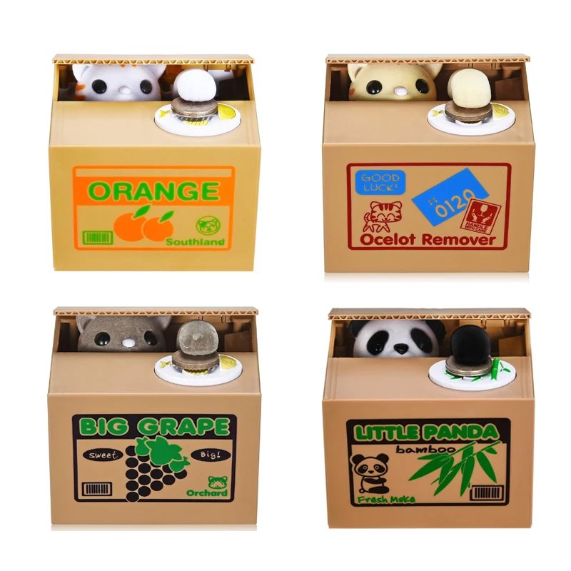 Cat Panda Stealing Money Bank Boxes Automatic Coin Piggy Bank Money Saving Box Coins Storage Box Children Kids Creative Gifts
Cat Panda Stealing Money Bank Boxes Automatic Coin Piggy Bank Money Saving Box Coins Storage Box Children Kids Creative Gifts