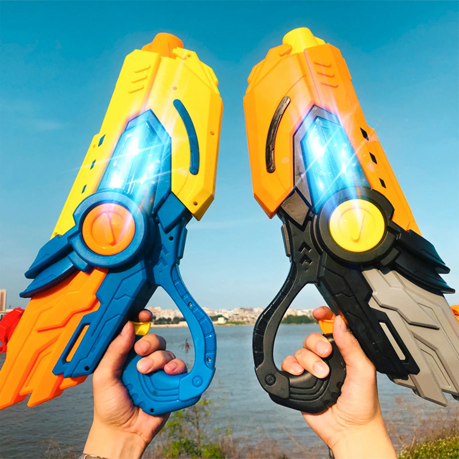 Kids Electric Water Shooter Toy Beach Playing Water Guns Blasters Soakers For Summer Play Water Pool Kids Boys
Kids Electric Water Shooter Toy Beach Playing Water Guns Blasters Soakers For Summer Play Water Pool Kids Boys