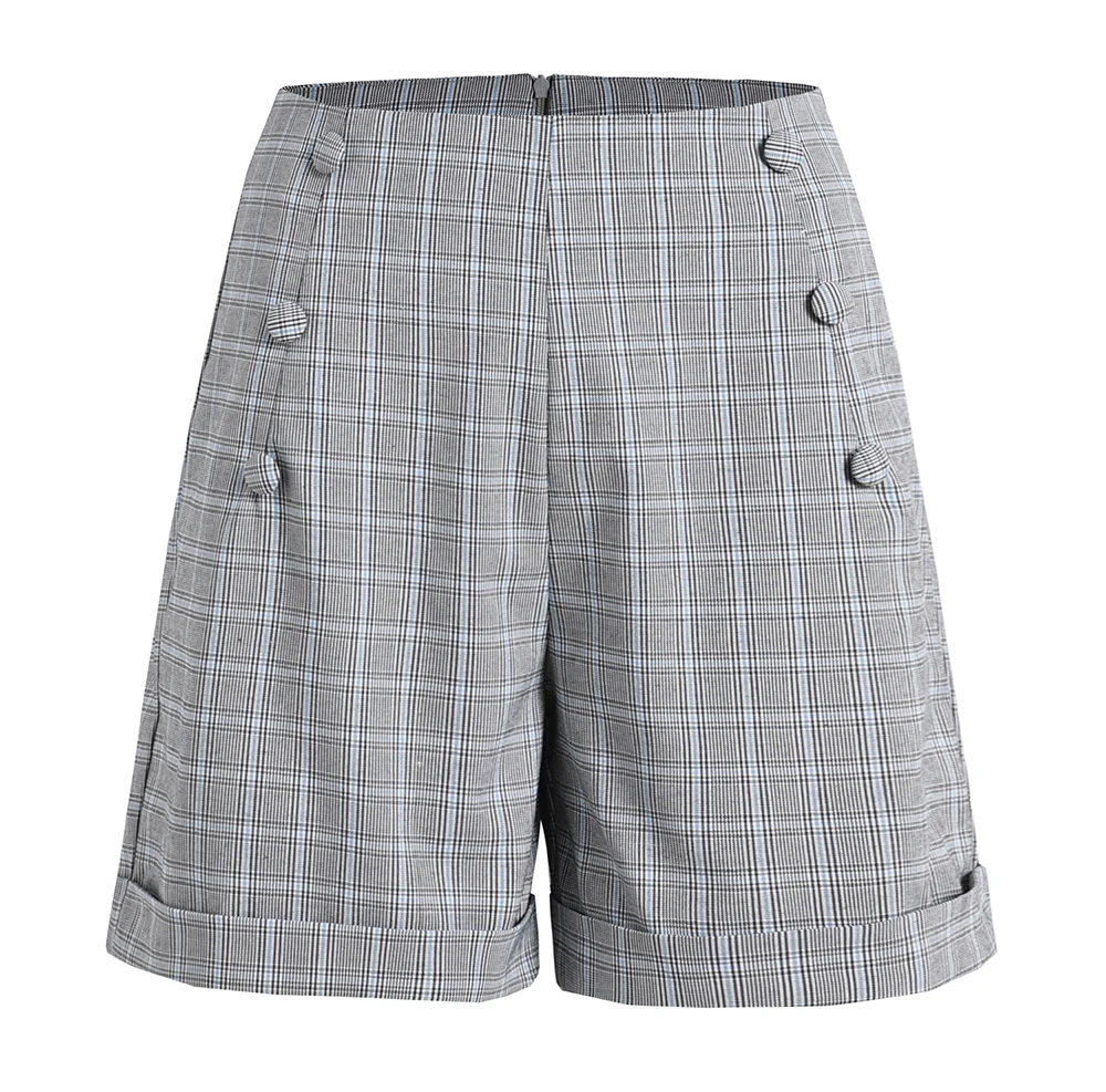 Casual Women Shorts Pants Argyle Korean Unisex Pants Plaid Button Side Harajuku Trousers Summer Kpop Wide Leg Shorts
Casual Women Shorts Pants Argyle Korean Unisex Pants Plaid Button Side Harajuku Trousers Summer Kpop Wide Leg Shorts