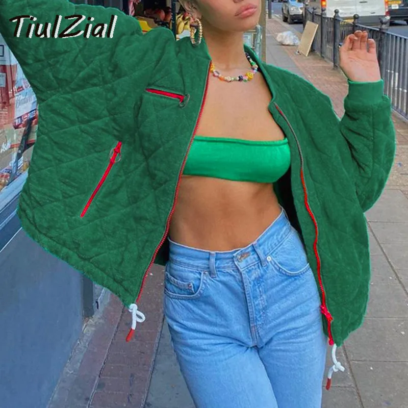TiulZial Autumn Winter Coat Women Outfit Long Sleeve Arygle Y2K Parkas Coat For Woman 2021 Zipper Pocket Outwear Jacket
TiulZial Autumn Winter Coat Women Outfit Long Sleeve Arygle Y2K Parkas Coat For Woman 2021 Zipper Pocket Outwear Jacket