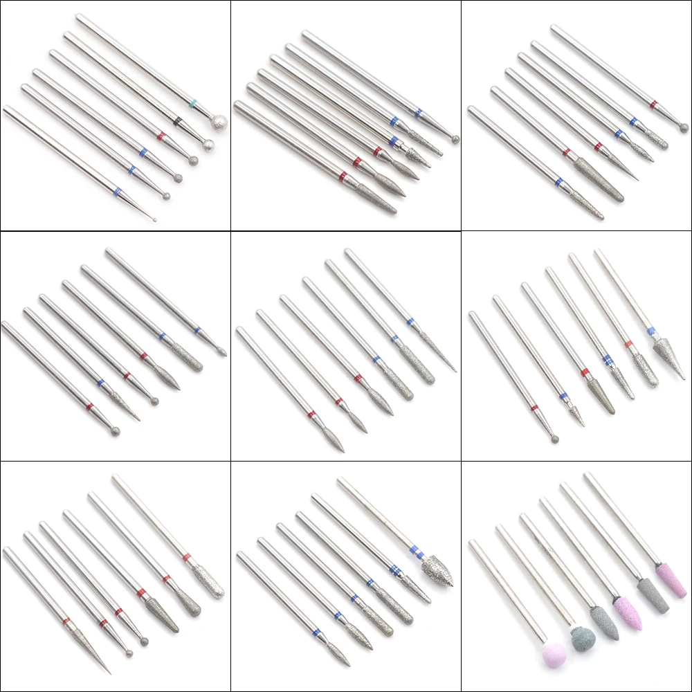 7PCS Silicon Nail Drill Cutters for Manicure Machine for Manicure Nail Drill Diamond Cutter for Nail