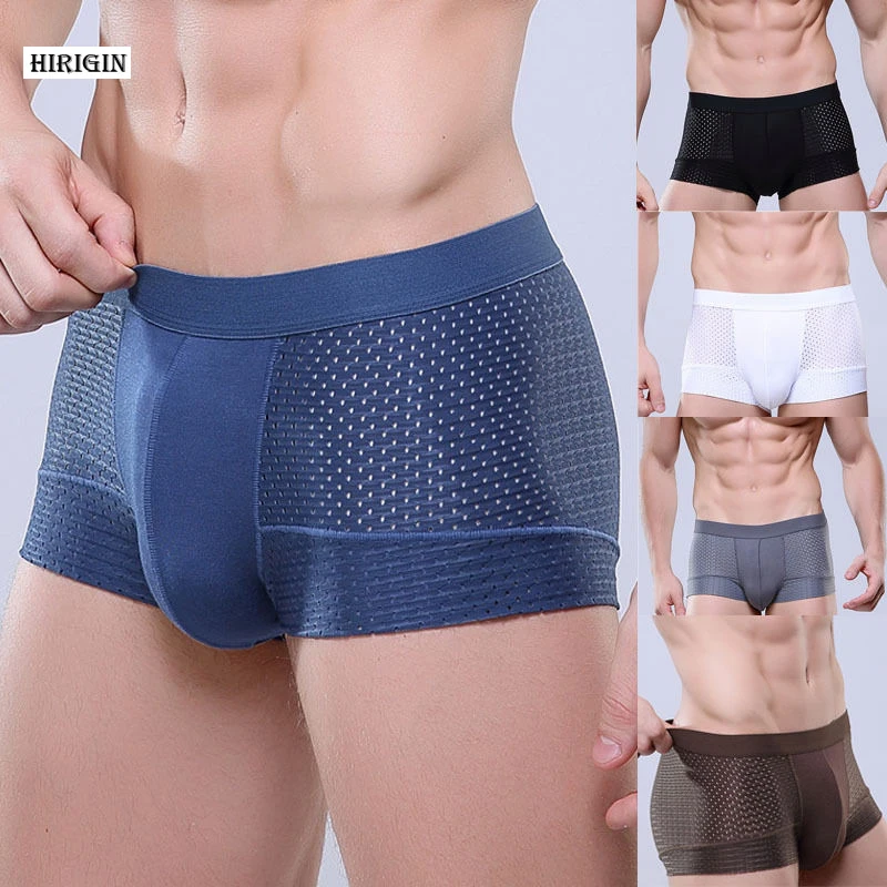 New Sexy Men's Cotton Breathable Mesh Boxer Underwear Shorts Bulge Pouch Underpants Plus Size L-3XL
New Sexy Men's Cotton Breathable Mesh Boxer Underwear Shorts Bulge Pouch Underpants Plus Size L-3XL
