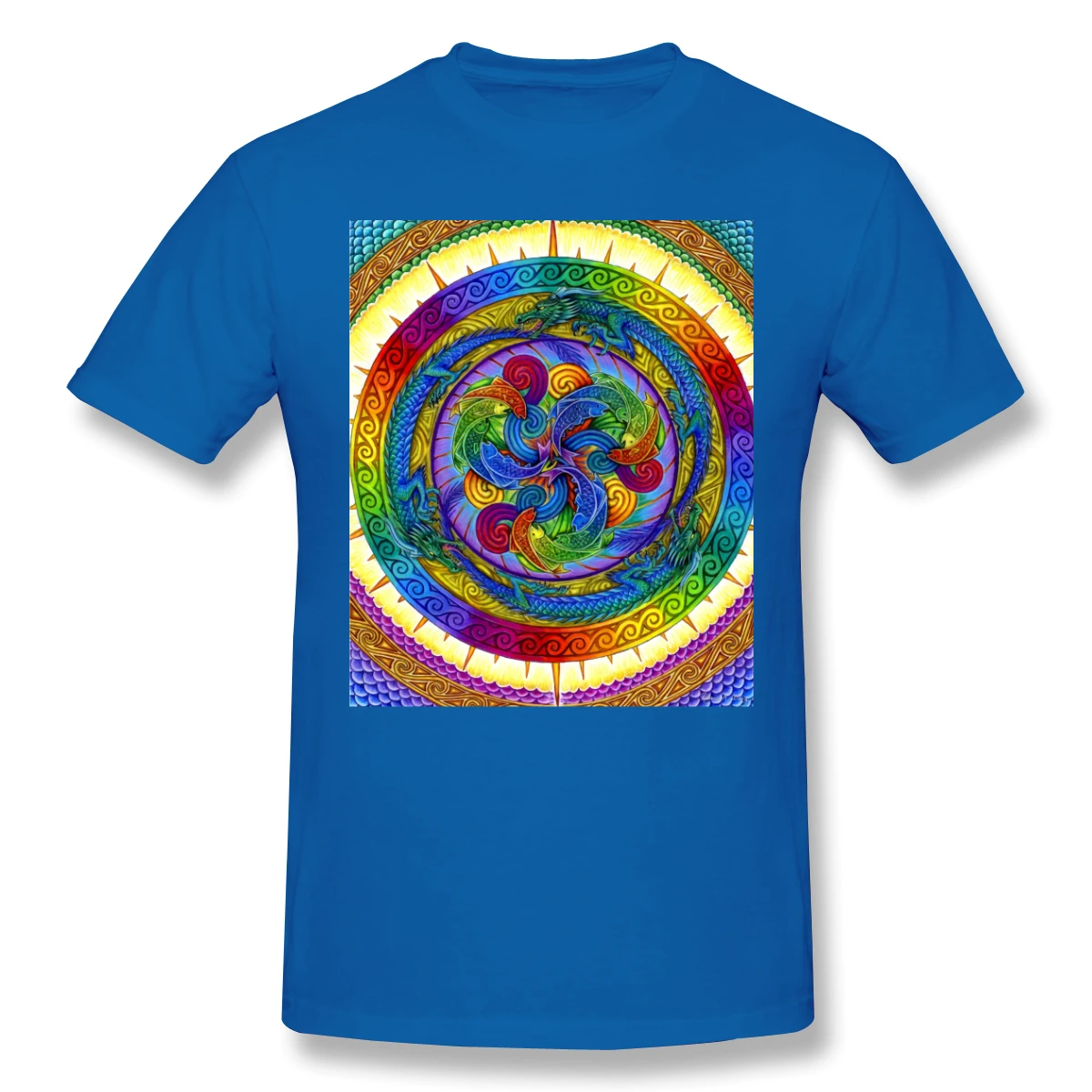 Summer O-neck Men T-shirt Psychedelic-Dragons-Rainbow-Mandala Travel Casual High Quality Short Cotton Sleeve S-3XL Men Clothing
Summer O-neck Men T-shirt Psychedelic-Dragons-Rainbow-Mandala Travel Casual High Quality Short Cotton Sleeve S-3XL Men Clothing