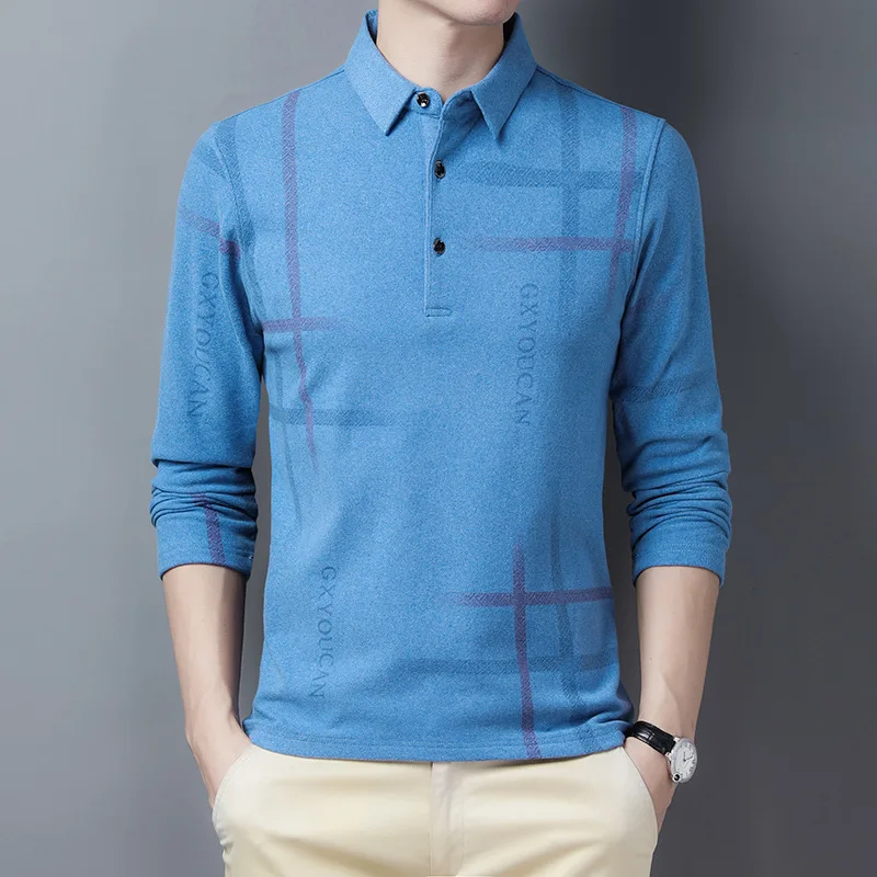 High Quality Men's New Middle-aged and Young Super Soft Printing Long-sleeved T-shirt Men's Loose Lapel Bottoming Shirt Sweater
High Quality Men's New Middle-aged and Young Super Soft Printing Long-sleeved T-shirt Men's Loose Lapel Bottoming Shirt Sweater