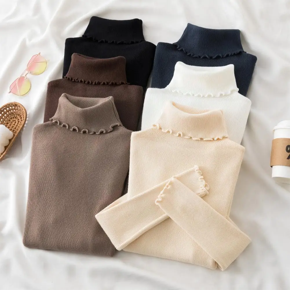 Thick High-neck Bottoming Shirt With Knitted Sweater Winter Women's Sweater Thick Pullover Autumn Top Knitted Pull Turtlene F4r2
Thick High-neck Bottoming Shirt With Knitted Sweater Winter Women's Sweater Thick Pullover Autumn Top Knitted Pull Turtlene F4r2