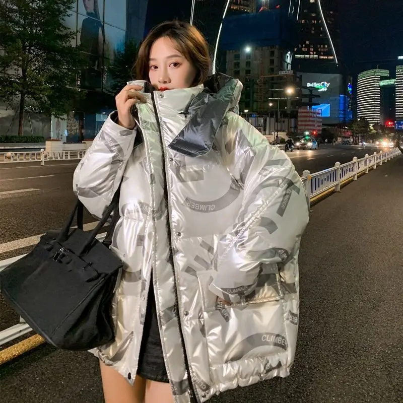 Streetwear Women Winter Jacket Big Pocket Fashion Print Jackets Hooded Parka Thick Warm Plus Size Loose Cotton Coat Female
Streetwear Women Winter Jacket Big Pocket Fashion Print Jackets Hooded Parka Thick Warm Plus Size Loose Cotton Coat Female