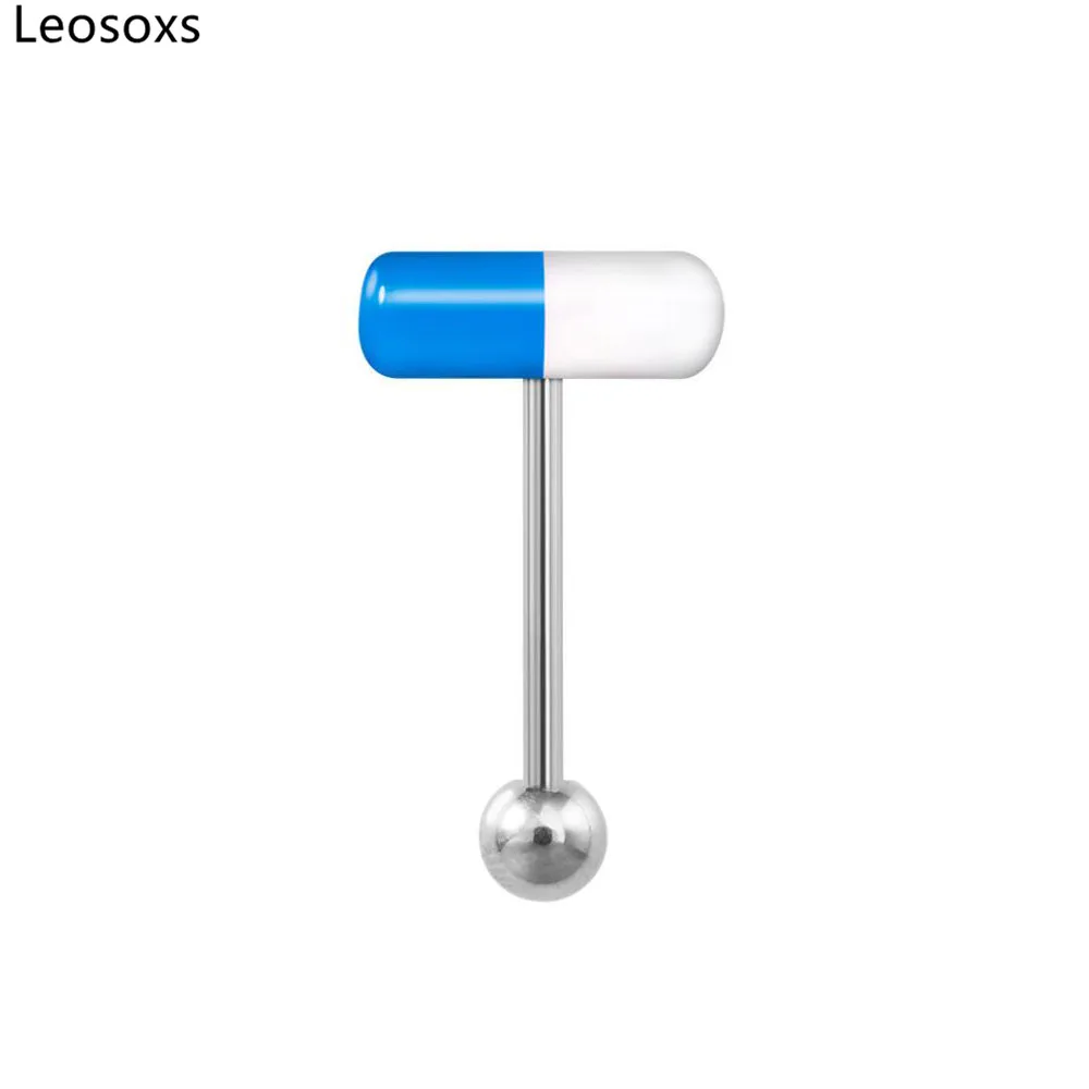Кольцо для пирсинга человеческого тела Leosoxs 1 шт. цветное акриловое украшение в