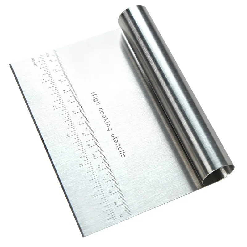Stainless Steel Pastry Spatulas Cutter With Scale Pizza Dough Scraper Fondant Cake Decoration Tools Baking Kitchen Accessories
Stainless Steel Pastry Spatulas Cutter With Scale Pizza Dough Scraper Fondant Cake Decoration Tools Baking Kitchen Accessories