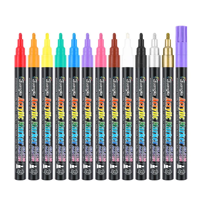 Acrylic pen set of 12 Acrylic Paint Marker Pens for Fabric Canvas , Art Rock Painting, Card Making, Metal and Ceramics,Glass
Acrylic pen set of 12 Acrylic Paint Marker Pens for Fabric Canvas , Art Rock Painting, Card Making, Metal and Ceramics,Glass