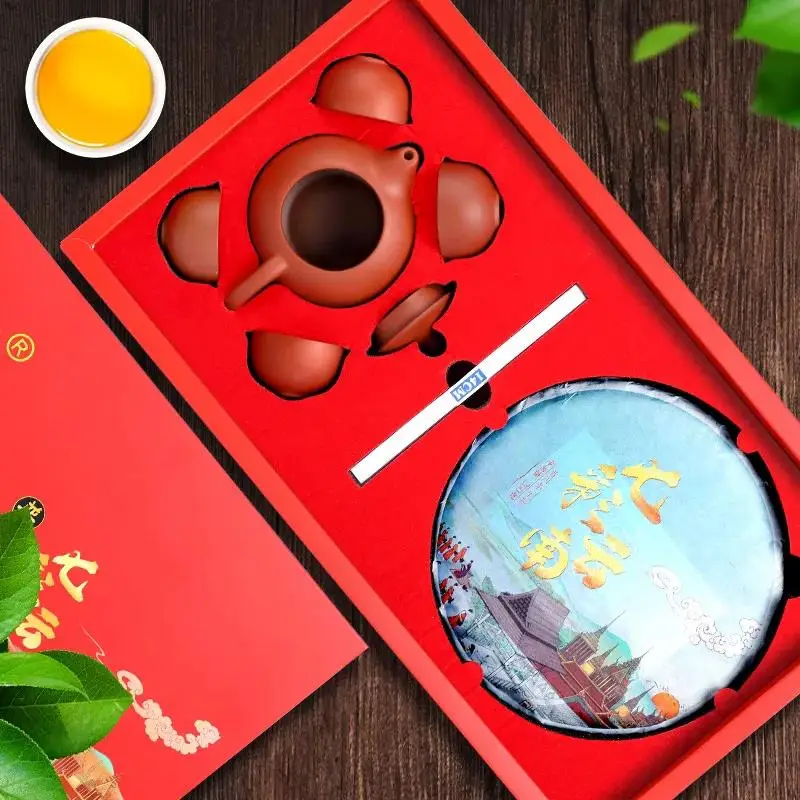 Yunnan Menghai Pu'er Tea Raw Tea Cake Gift Boxed Pu'er Ripe Tea Aged with Glutinous Aroma 260g
Yunnan Menghai Pu'er Tea Raw Tea Cake Gift Boxed Pu'er Ripe Tea Aged with Glutinous Aroma 260g