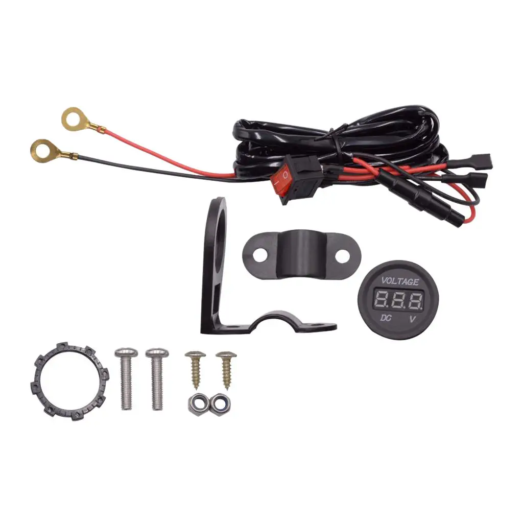 Мотоцикл 12-24 В Зеленый светодиодный цифровой дисплей Вольтметр вольтметр с переключателем
Мотоцикл 12-24 В Зеленый светодиодный цифровой дисплей Вольтметр вольтметр с переключателем