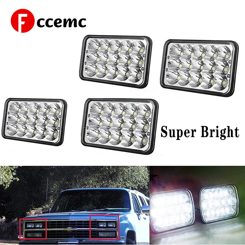 Fccemc 45W 4X6 High Power Work Light 6 Inch Square Led Headlight Energy Saving Waterproof Lamp Car Accessories for Off Road GMC
Fccemc 45W 4X6 High Power Work Light 6 Inch Square Led Headlight Energy Saving Waterproof Lamp Car Accessories for Off Road GMC