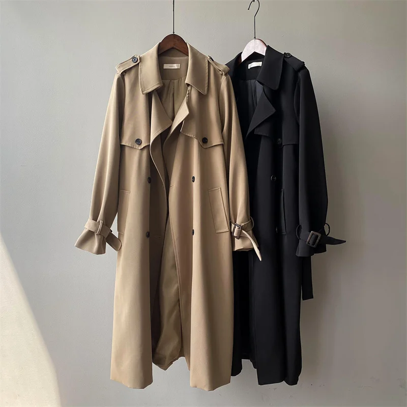 Korean Style Loose Oversized X-Long Women's Trench Coat Double-Breasted Belted Lady Cloak Windbreaker Spring Fall Outerwear K017
Korean Style Loose Oversized X-Long Women's Trench Coat Double-Breasted Belted Lady Cloak Windbreaker Spring Fall Outerwear K017
