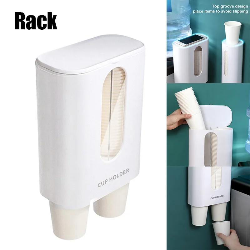 Cup Dispenser Disposable Paper Cup Rack Holder Pull-Type Wall Mounted for Home Office AC889 
Cup Dispenser Disposable Paper Cup Rack Holder Pull-Type Wall Mounted for Home Office AC889