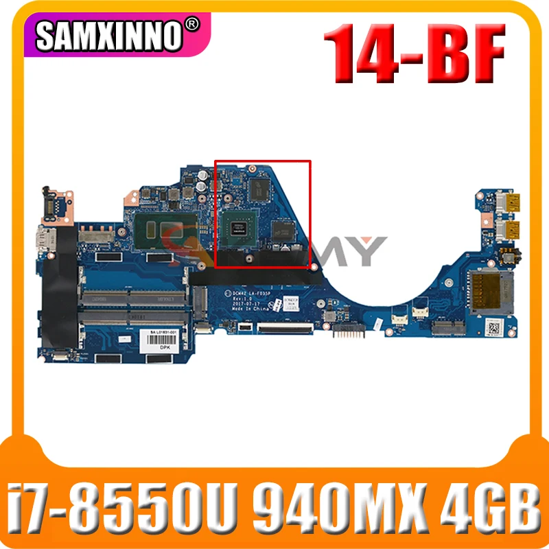 Для струйного принтера HP PAVILION 14-BF 14-BF153SA Материнская плата ноутбука 940762-601 LA-F035P с i7-8550U 940MX 4 Гб GPU DDR4 мб 100% тестирование
Для струйного принтера HP PAVILION 14-BF 14-BF153SA Материнская плата ноутбука 940762-601 LA-F035P с i7-8550U 940MX 4 Гб GPU DDR4 мб 100% тестирование