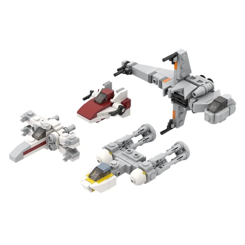 Конструктор MOC Micro Rebel starfighter, игрушка для мальчиков, космическая серия, блоки для сборки бойцов, модульные блоки для транспортных средств
Конструктор MOC Micro Rebel starfighter, игрушка для мальчиков, космическая серия, блоки для сборки бойцов, модульные блоки для транспортных средств