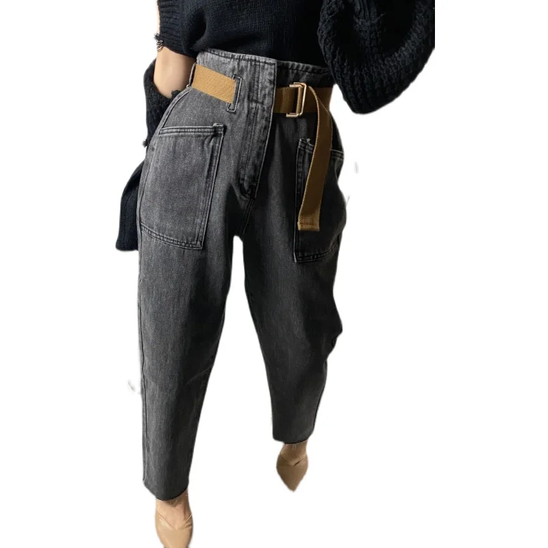 Korean Chic Casual Loose Women Jeans High Waist Blue Harem Pants Female Vintage Pocket Spring Jeans Womens
Korean Chic Casual Loose Women Jeans High Waist Blue Harem Pants Female Vintage Pocket Spring Jeans Womens