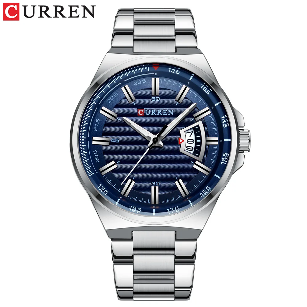 8375 Steel Band Watch Waterproof Quartz Watch Calendar Watch Men's Watch Business Men's Watch
8375 Steel Band Watch Waterproof Quartz Watch Calendar Watch Men's Watch Business Men's Watch