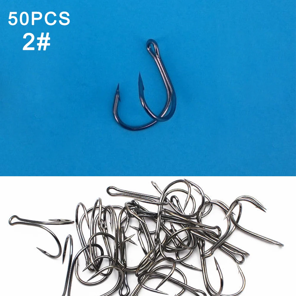 50pcs Fly Fishing Fishing Accessory Steel Soft Lures Lightweight Double Fishing Hook Fish Bait Holder 3 Size
50pcs Fly Fishing Fishing Accessory Steel Soft Lures Lightweight Double Fishing Hook Fish Bait Holder 3 Size