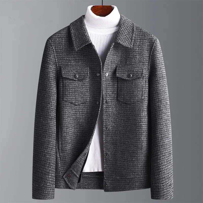 Autumn and Winter New Men Wool Double-sided Woolen Jacket Male Youth Retro Tooling Casual Coat
Autumn and Winter New Men Wool Double-sided Woolen Jacket Male Youth Retro Tooling Casual Coat