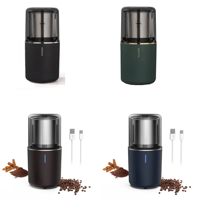 Беспроводная кофемолка, электрическая кофемолка с USB-C, перезаряжаемая электрическая кофемолка для специй, орехов
Беспроводная кофемолка, электрическая кофемолка с USB-C, перезаряжаемая электрическая кофемолка для специй, орехов