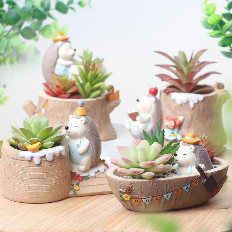 TECHOME Resin Flowerpots Creative Hedgehog Succulent Plants Desktop Potted Plants Garden Pot Cartoon Indoor Pots Bonsai Pots
TECHOME Resin Flowerpots Creative Hedgehog Succulent Plants Desktop Potted Plants Garden Pot Cartoon Indoor Pots Bonsai Pots