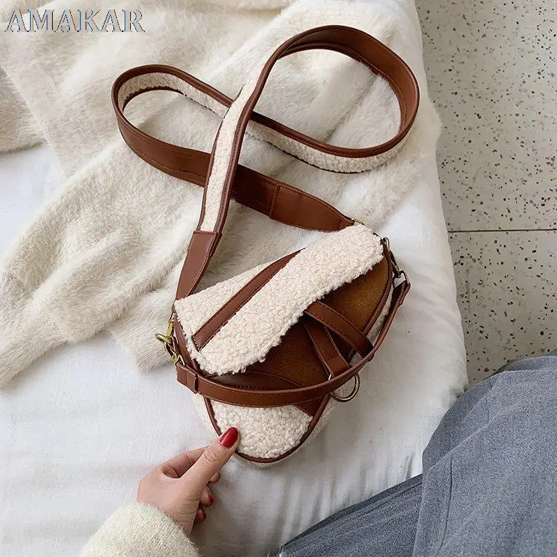Small Saddle Bag Woman Winter Fashion Crossbody Bags for Women Vintage Women's Handbags Designer Messenger Shoulder Bags 6535
Small Saddle Bag Woman Winter Fashion Crossbody Bags for Women Vintage Women's Handbags Designer Messenger Shoulder Bags 6535