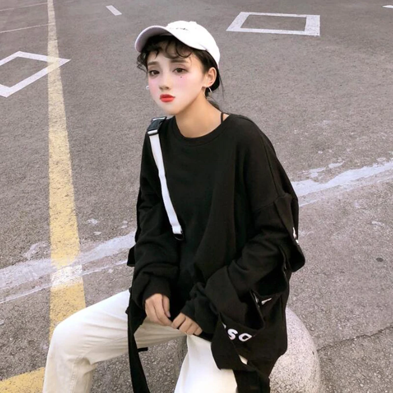 Hoodies Women Pullover Korean Style Leisure Loose All-match Patchwork Womens High Quality Simple Student Daily O-Neck Streetwear
Hoodies Women Pullover Korean Style Leisure Loose All-match Patchwork Womens High Quality Simple Student Daily O-Neck Streetwear