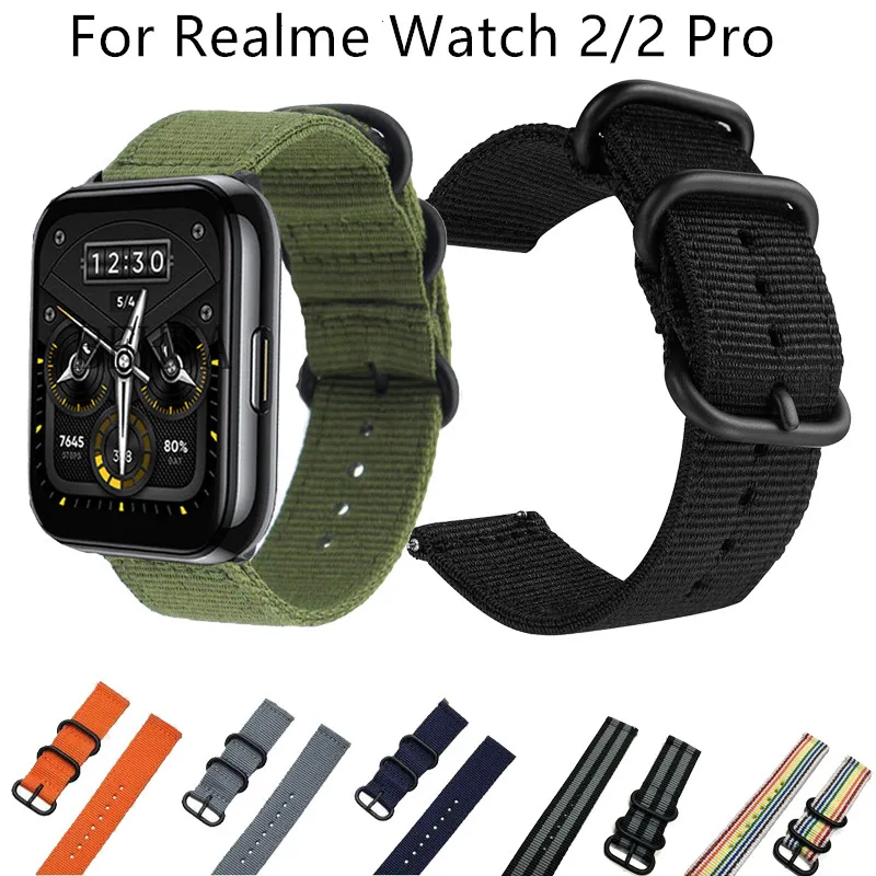 20mm 22mm Watch Strap For Realme Watch/Watch 2/2 Pro Sports Nylon Nato Quick release Watchband For Realme Watch S/S Pro Bracelet 
20mm 22mm Watch Strap For Realme Watch/Watch 2/2 Pro Sports Nylon Nato Quick release Watchband For Realme Watch S/S Pro Bracelet
