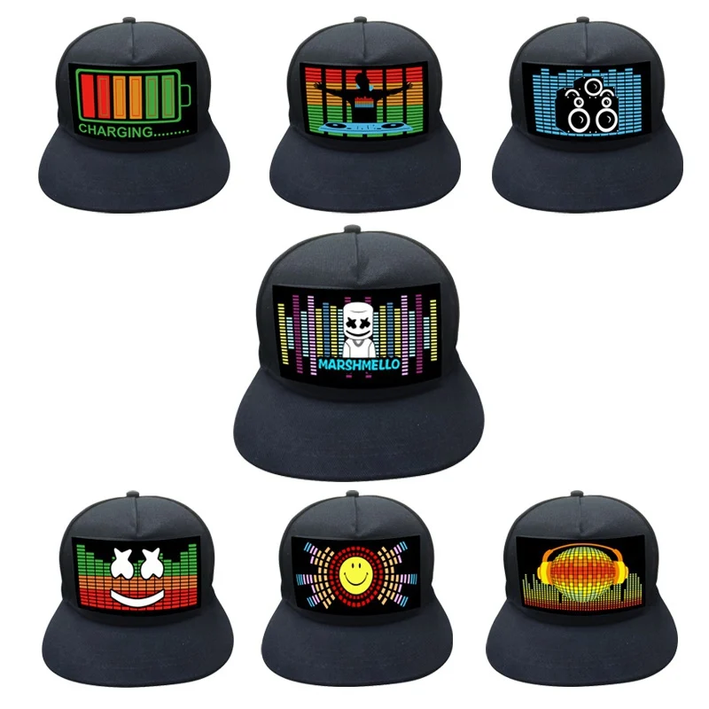 Lighted Activated Baseball Cap DJ Dedicated LED Flashing Hat Holiday Party Hat Detachable Screen For Men And Women
Lighted Activated Baseball Cap DJ Dedicated LED Flashing Hat Holiday Party Hat Detachable Screen For Men And Women
