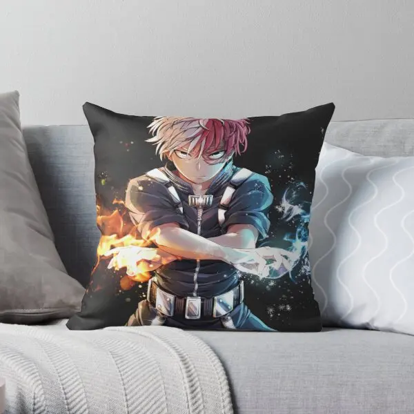 Todoroki BNHA Soft Decorative Throw Pillow Cover for Home Pillows NOT Included 
Todoroki BNHA Soft Decorative Throw Pillow Cover for Home Pillows NOT Included