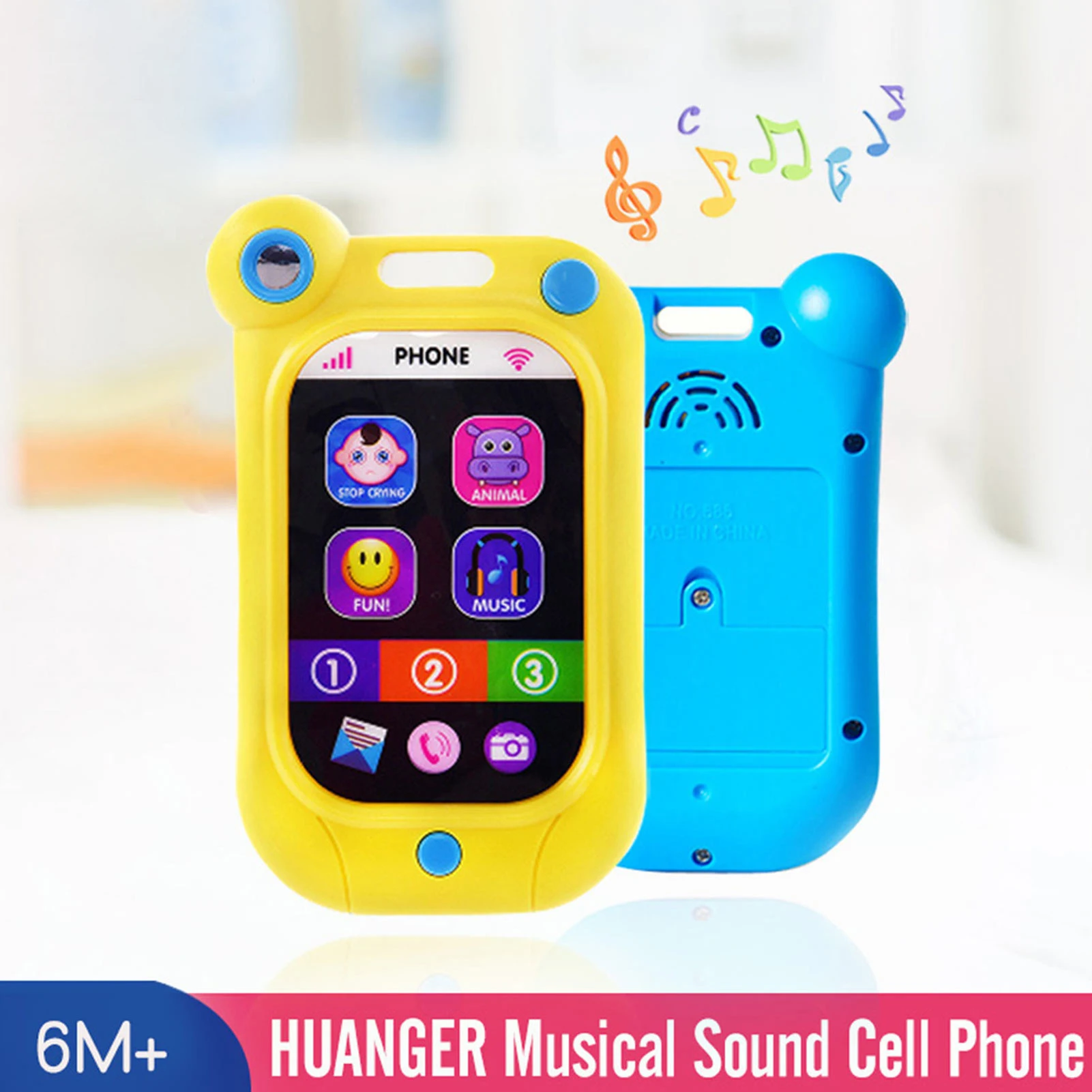 Baby Phone Toy Toddler Musical Toys With Lights Educational Gift Cultivate The Baby's Imagination Fun Musical Sound friendly
Baby Phone Toy Toddler Musical Toys With Lights Educational Gift Cultivate The Baby's Imagination Fun Musical Sound friendly