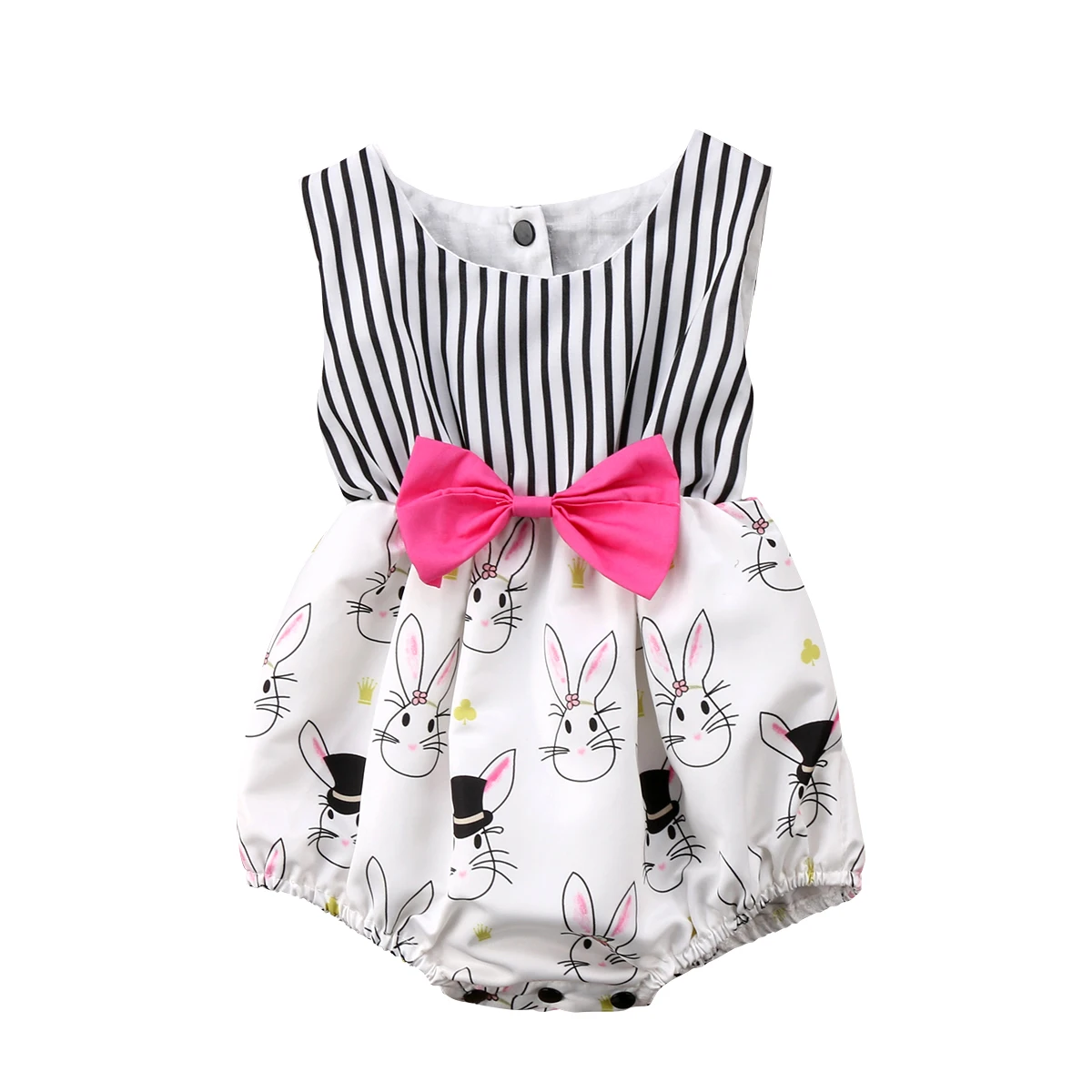 Newborn Baby Girls Clothes Bunny Bowknot Sleeveless Bodysuit Jumpsuit Easter Summer Outfit Size 0-24M 
Newborn Baby Girls Clothes Bunny Bowknot Sleeveless Bodysuit Jumpsuit Easter Summer Outfit Size 0-24M