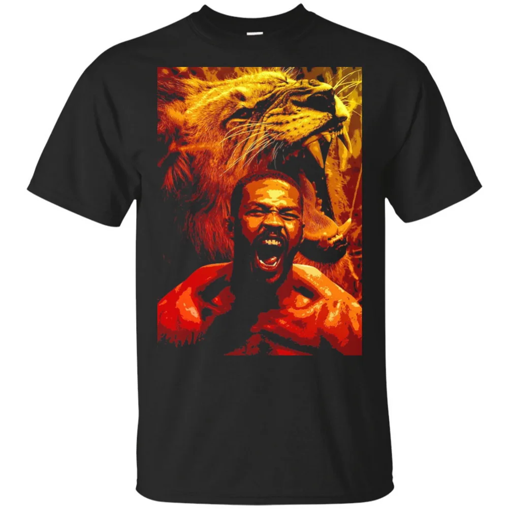 Jon Bones Jones Уникальные топы футболка короткий рукав черная для мужчин и женщин