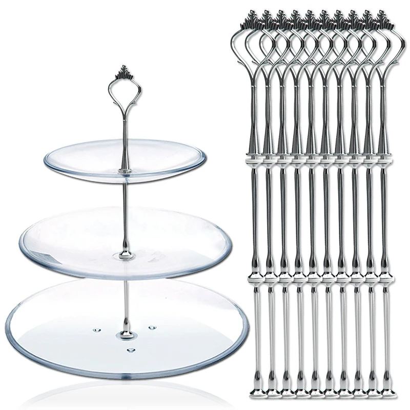 10 Set of 3 Tier Plate Holder Crown Design Cake Stand Silver Wedding Cake Plate Stand Cake Fruits Placed Tool Plate Not Included
10 Set of 3 Tier Plate Holder Crown Design Cake Stand Silver Wedding Cake Plate Stand Cake Fruits Placed Tool Plate Not Included