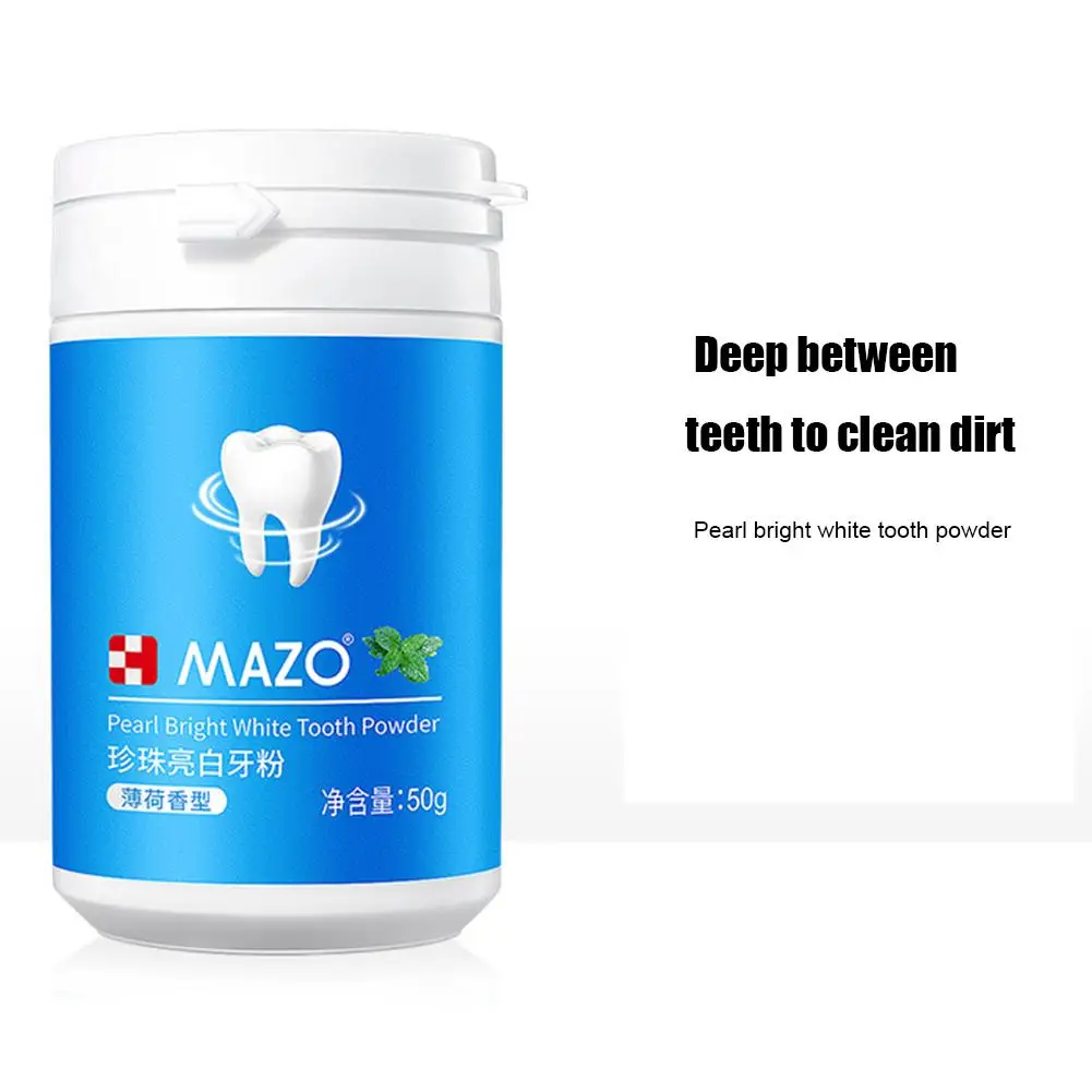 50g/bottle Pearl Brightening Tooth Powder Clean Teeth Remove Stains Toothpaste Mint Refreshing Tooth Powder
50g/bottle Pearl Brightening Tooth Powder Clean Teeth Remove Stains Toothpaste Mint Refreshing Tooth Powder
