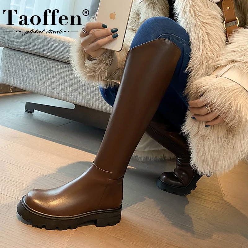 Taoffen/Женская обувь из натуральной кожи; Сапоги до колена на толстом каблуке; Модные зимние высокие сапоги; Стильная уличная женская обувь; Ра... 
Taoffen/Женская обувь из натуральной кожи; Сапоги до колена на толстом каблуке; Модные зимние высокие сапоги; Стильная уличная женская обувь; Ра...