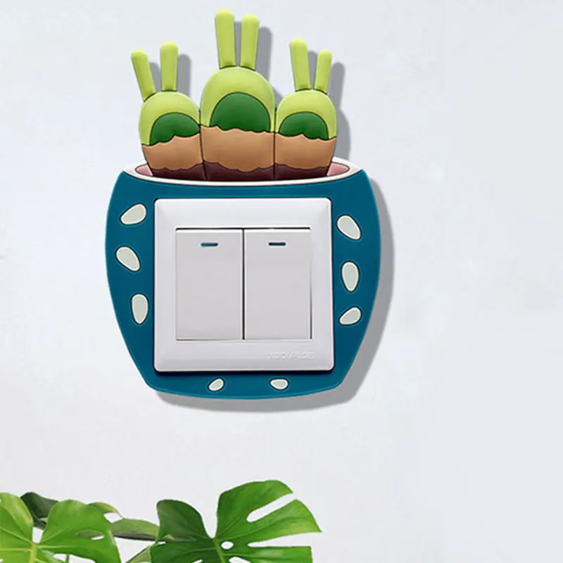 Cute Cartoon Luminous Cactus Switch Sticker Luminous Cactus Wall On-Off Sticker Wall Sticker Switch Outlet Room Decor For Kids
Cute Cartoon Luminous Cactus Switch Sticker Luminous Cactus Wall On-Off Sticker Wall Sticker Switch Outlet Room Decor For Kids
