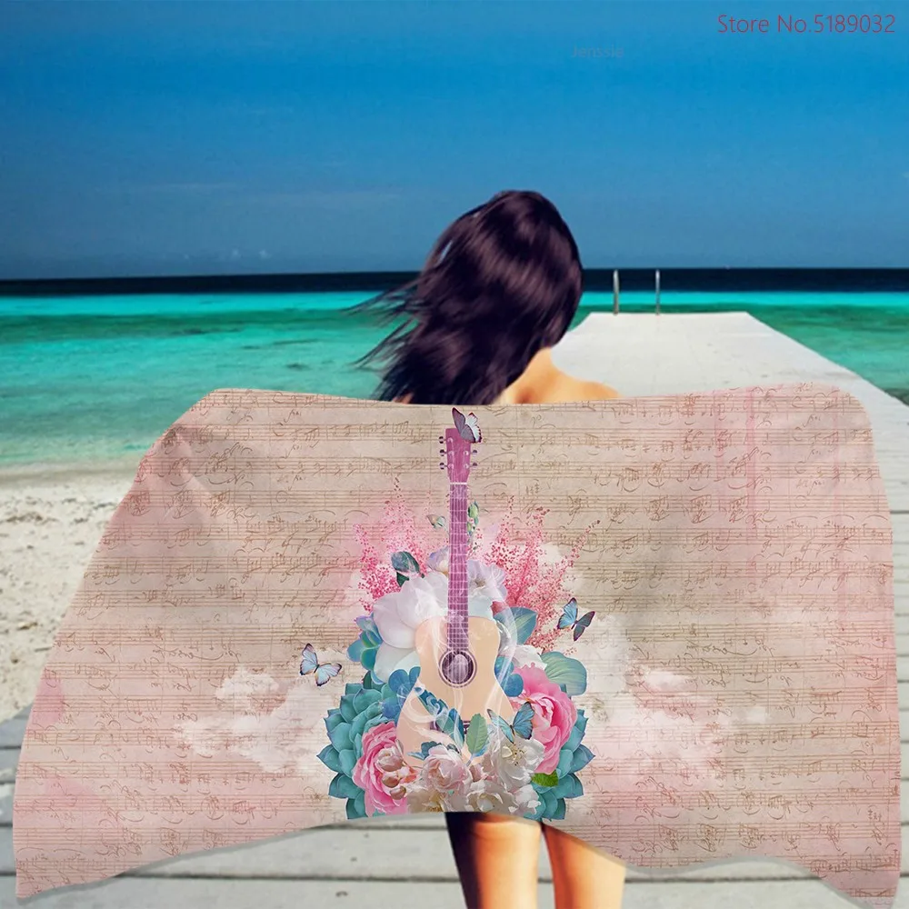 Summer Beach Towel Guitar Bath Towel For Bathroom Musical 3D Print Microfiber Travel Beach Towel Fire Print Swimming Blanket
Summer Beach Towel Guitar Bath Towel For Bathroom Musical 3D Print Microfiber Travel Beach Towel Fire Print Swimming Blanket