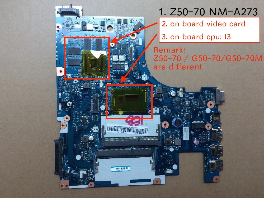 Для Lenovo Z50 70 G50 70M NM A273 ноутбук pc материнская плата|Материнские платы| |