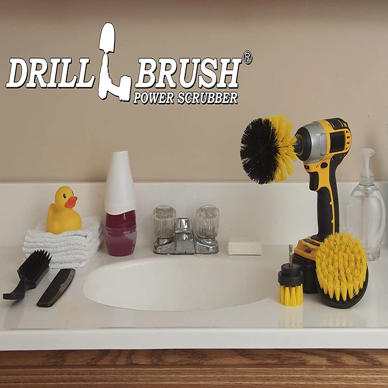 Extension Rod Drill Brush Plastic Round Cleaning Brush For Floor Cleaning Kitchen Clean Drill Brush Attachment Set
Extension Rod Drill Brush Plastic Round Cleaning Brush For Floor Cleaning Kitchen Clean Drill Brush Attachment Set