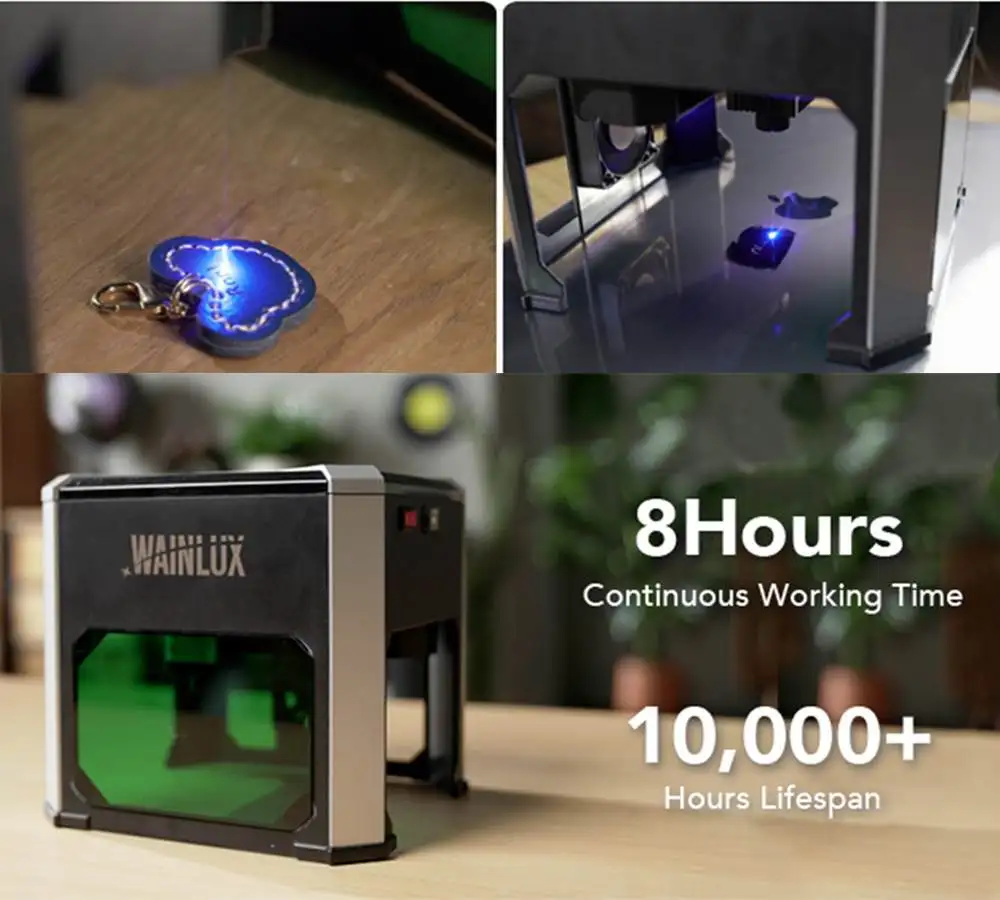 3000mw CNC Wifi K6 Laser Engraver DIY Logo Mark Printer Cutter Woodworking Mini Laser Engraving Machine Engraving Range Wainlux
3000mw CNC Wifi K6 Laser Engraver DIY Logo Mark Printer Cutter Woodworking Mini Laser Engraving Machine Engraving Range Wainlux